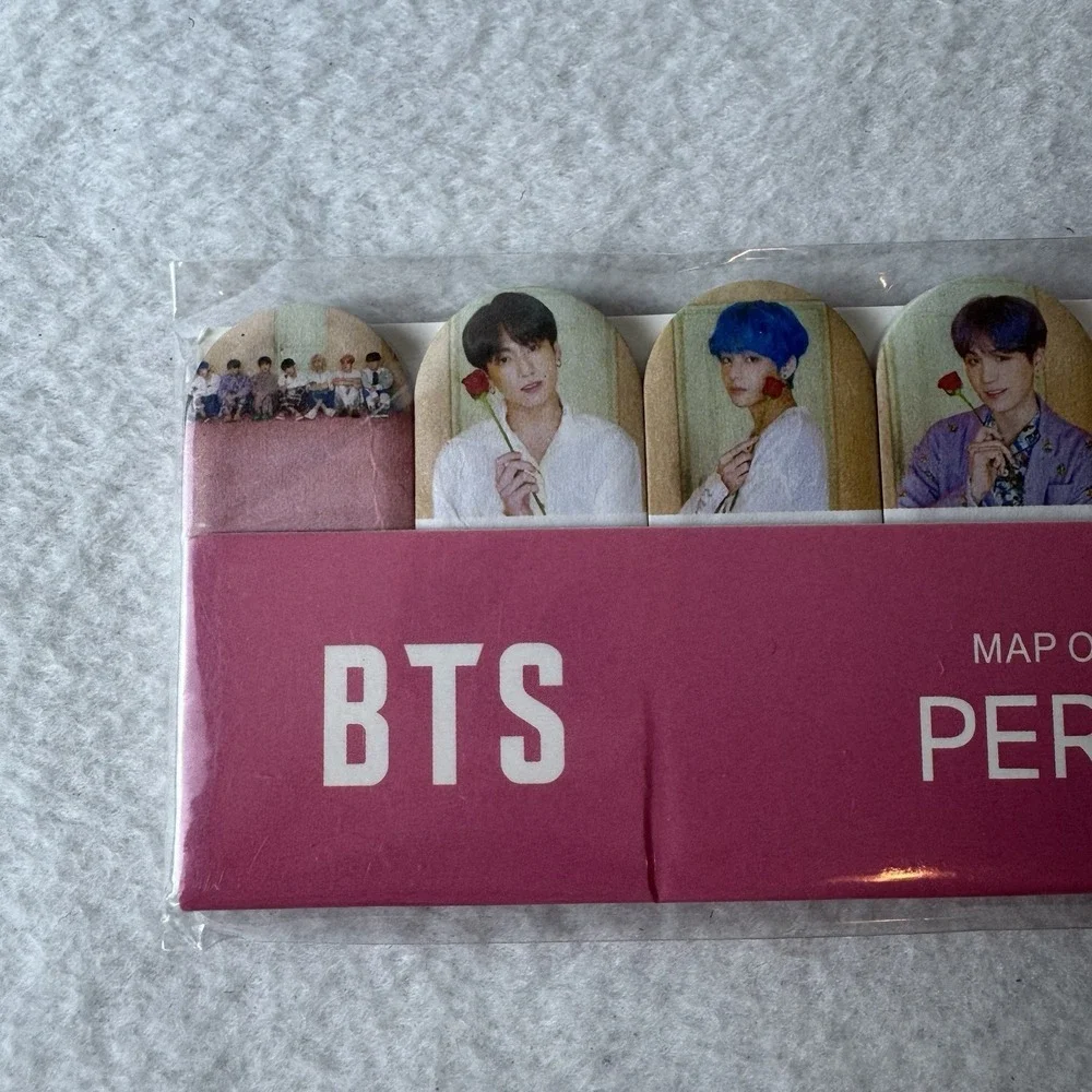 BTS Map Of The World Persona Sticky Notes Bookmarks Rose Photos Tabs